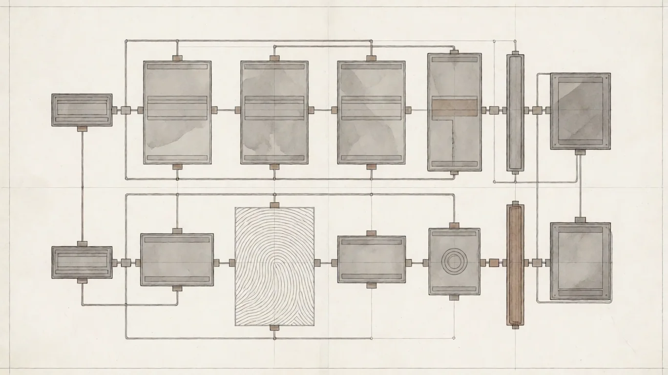 Architectural drawing of an artist workspace connected to a fixed GPU workstation and shared storage.